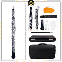 Professional C Key Oboe Semi-automatic Style Nickel-plated Keys Woodwind Instrument with Oboe Reed Gloves Leather Case 2024 - buy cheap