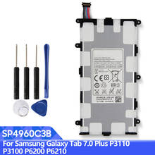 Samsung Original SP4960C3B батарея для Samsung GALAXY Tab 7,0 Plus P3110 P3100 P6200 P6210 запасная батарея для планшета 4000 мАч 2024 - купить недорого