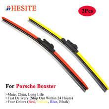 HESITE Colorful Window Wiper Blades For Porsche Boxster Spyder AWD Convertible Cabriolet GTS 4.0 0-60 2000 2002 2012 2020 Models 2024 - buy cheap