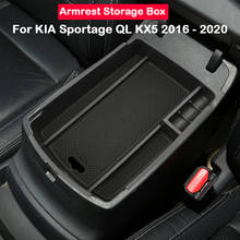 Автомобильный центральный подлокотник из АБС-пластика, контейнер для хранения, поднос для KIA New Sportage QL KX5 2016 - 2020 AT Accessories, 1 шт./компл. 2024 - купить недорого