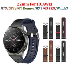 Para huawei relógio gt 2 gt2 pro pulseira de couro 22mm pulseira para relógio honra gs pro pulseira cinto substituição pulso 2024 - compre barato