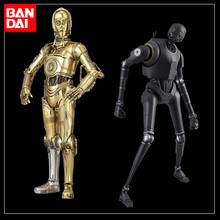 Bandai-figuras de acción de Star Wars de C-3PO, juguete de ensamblaje de figuras de Anime en K-2SO, regalo de Navidad, 1/12 2024 - compra barato
