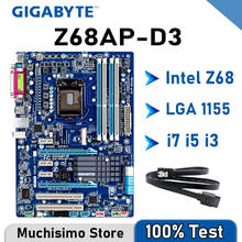 Материнская плата LGA 1155 Gigabyte Z68AP D3 б/у Intel Core i7/i5/i3 DDR3 32 ГБ Материнская плата LGA 1155 SATA III/SATA II поддерживает двухканальную память DDR3 2133/1866/1600/1333/1066 МГц 2024 - купить недорого