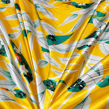 Атласная ткань мягкая Цветочная рукоделие сатин Тильда подкладка шарфа шелковистый принт DIY швейная лента Материал 2024 - купить недорого