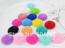 60pcs thick resin Dahlia Flower Cabochon 25mm /1.0 inch Cell phone decor, hair accessory supply, embellishment, DIY resin daisy 2024 - buy cheap