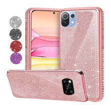 Capa de celular com glitter bling strass, para xiaomi note 10 lite 10 pro 8 9 a2 a3 lite redmi note 9s 9pro 10x 8t 8a 7a 6a 5 6 pro 2024 - compre barato