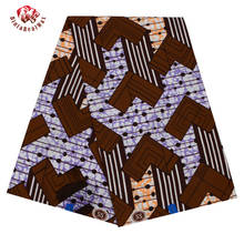 Moda africano tecido de impressão de cera novo tecido de algodão macio preto & azul & amarelo tecido de ancara africano batik 40fs1330 2024 - compre barato