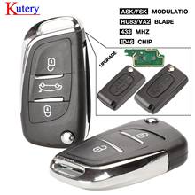 Kutery Ce0523 ASK/FSK 2/3 Button Remote Car key For Citroen C2 C3 C4 C5 433Mhz ID46 Modified Flip Folding Car Key Control 2024 - buy cheap