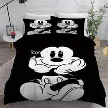 Disney bonito mickey mouse jogo de cama colcha capa 3d casa decoração do quarto para crianças menino menina rainha rei tamanho conjunto cama 2024 - compre barato