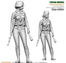 Yufan Model 1/18 Figure Model Kit German Beauty Defense Force  Resin Soldier YFWW-1812 2024 - buy cheap