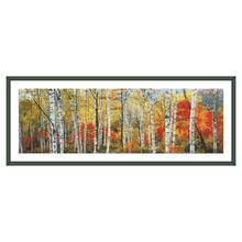 Clear stock Birch forest in late autumn cross stitch package 18ct 14ct 11ct cloth cotton silk thread embroidery handmade 2024 - buy cheap