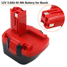 12V никель-металл-гидридного 3000 мА/ч, 3,0 Ah BAT120 Батарея для Bosch 12V 12 V, 22612,23612, 3360, 3360 K, PSR 12VE BAT045 BAT046 Мощность инструменты 2024 - купить недорого