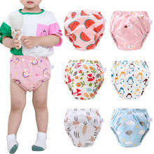 Baby Reusable Diapers Panties Potty Training Pants For Children Ecological Cloth Diaper Cotton Newborn Washable 6 Layers Nappies 2024 - купить недорого