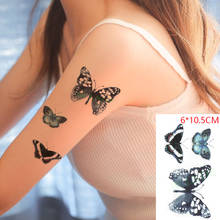 Waterproof Temporary Tattoo Sticker ins Butterfly sexy diverse flowers Body Art flash tatoo fake tatto for Women Men 2024 - buy cheap