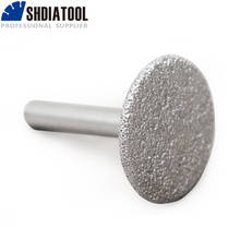 DIATOOL Diameter 30mm Vacuum Brazed Diamond Discs 6mm Shank Mini Diamond Saw Blade For Cutting Grinding Engraving Granite Stone 2024 - buy cheap