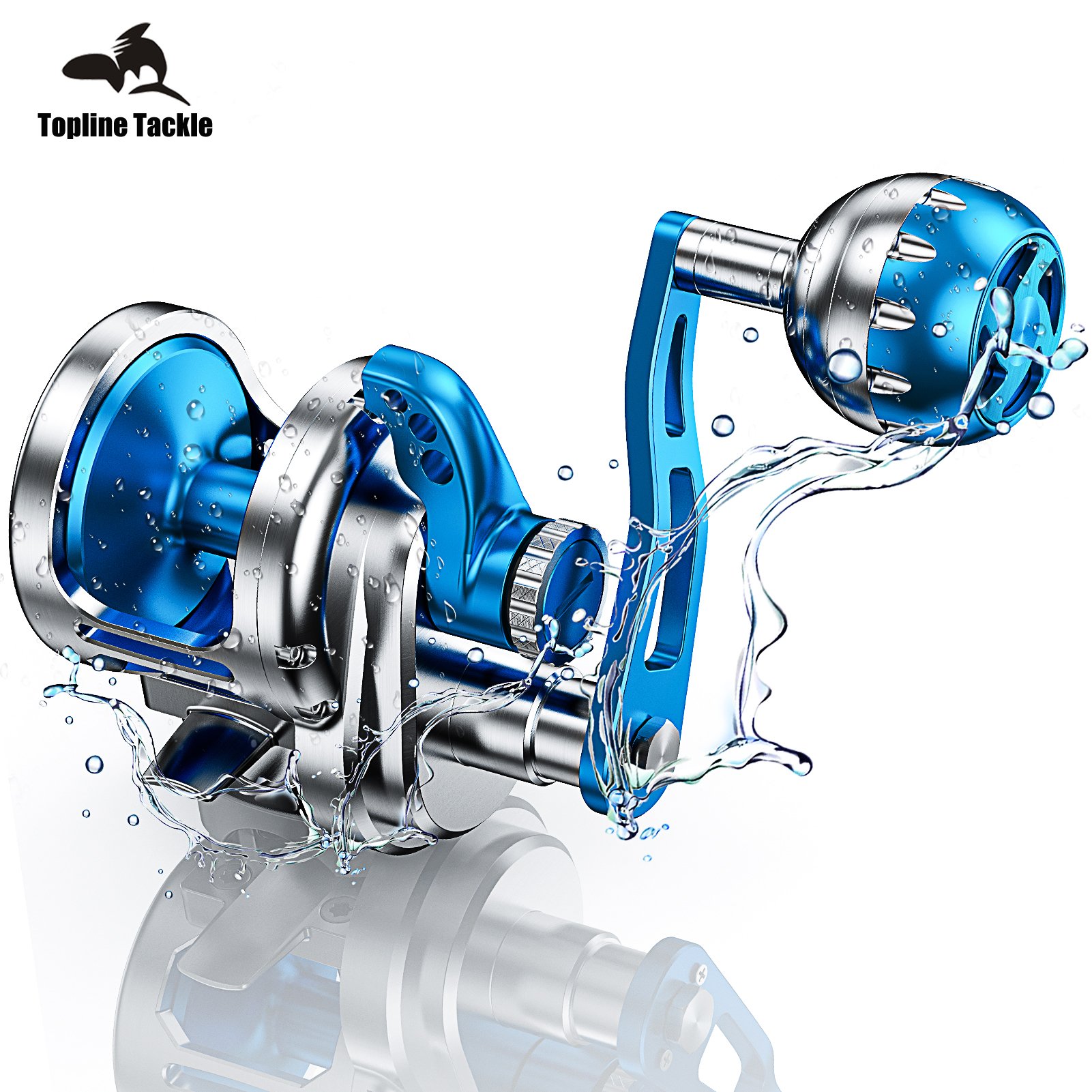 CAMEKOON Saltwater Reel with Lever Drag Offshore Big Game Jigging