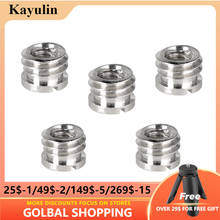 Kayulin-Adaptador de Micro tornillo con 1/4-20 pulgadas hembra a 3/8-16 pulgadas macho para accesorios de estudio fotográfico, 5 unidades 2024 - compra barato