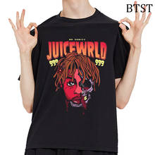 New Harajuku Funny T Shirts Cotton Black Men T Shirt fashion Hip Hop Oversized T Shirt Juice Wrld Singer Tee Shirt Homme 2024 - buy cheap