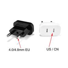 1pcs 220V Power Plug Adapter US To EU Euro Europe Plug Power Plug Converter Travel Adapter US to EU Adapter Electrical Socket 2024 - buy cheap