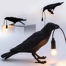 ZC-ECC Nordic птица настенный светильник современный смолы белый черный светильник для спальни BedsideLiving украшения комнаты светодиодный светильник Бесплатная доставка 2024 - купить недорого