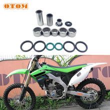 OTOM Motocross Rocker Arm Maintenance Kit Swingarm Care Parts Bearing Oil Seal Bushing For KAWASAKI KX250F KX450F KLX450R 06-18 2024 - buy cheap