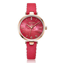 Mother-of-pearl Lady Women's Watch Japan Quartz Fine Fashion Hours Woman Simple Genuine Leather Girl's Birthday Gift Julius Box 2024 - buy cheap