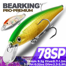 7.8cm 9.2g Bearking New 1PC New Arrival Hot Sale Minnow Hard Fishing Lure Bait Fresh Water Fishing Tackle Artificial Lures Bait 2024 - buy cheap