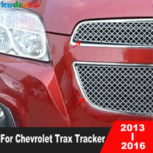For Chevrolet Trax Tracker 2013 2014 2015 2016 Stainless Steel Front Center Mesh Grille Grills Cover Trim Car Accessories 2pcs 2024 - buy cheap