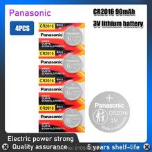 Panasonic 4 peças de bateria de lítio cr2016 3v, original, botão li-po, para relógios, controle de carro brinquedo, calculadora, célula, bateria de botão moeda 2024 - compre barato