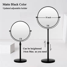 Double Sided Vanity Makeup Mirror, Tabletop Cosmetic Mirror, Holder Height Adjustment 7/8Inch, 1X/3X Magnification 2024 - buy cheap
