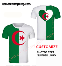 Camiseta de algodón con la bandera árabe de ALGERIA para hombre, ropa de Rugby, Hip-hop para niños y adultos 2024 - compra barato