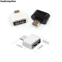 2 шт. Мини OTG USB кабель OTG адаптер Micro USB к USB конвертер для планшетных ПК Android 2024 - купить недорого