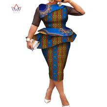 Além de roupas femininas tamanho duas peças conjunto meia manga africano impresso saia conjunto topo de colheita & saia definir bazin riche outfits wy7369 2024 - compre barato