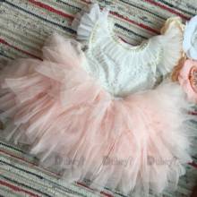 Vestido espanhol infantil com miçangas, vestido para bebês batismo vestido de aniversário infantil manga esvoaçante tutu princesa 2024 - compre barato