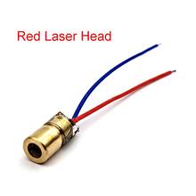 Diodo laser nm 6mm 3/5v 5 milhões de w, módulo de ponto de laser ajustável, cabeça de cobre vermelho, ferramentas de medição de madeira 2024 - compre barato