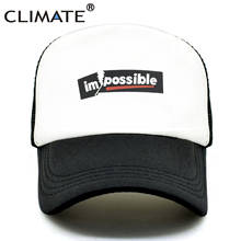 CLIMATE New Cool Hiphop Possible Trucker Caps Hat Men Surfboard Youth Impossible Caps Mesh Baseball Cap Hat for Men Women Youth 2024 - buy cheap