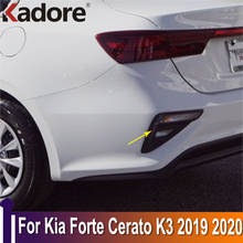 Para kia forte k3 2019 2020 chrome maçaneta da porta de fibra carbono capa guarnições decoração do carro acessórios exteriores 2024 - compre barato