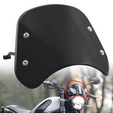 Parabrisas de motocicleta nuevo, pantalla de parabrisas, carenado para Benelli Leoncino 500 (negro) 2024 - compra barato