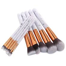 10Pcs Professional Make Up Brushes Tools Powder Foundation Brush Eyebrow Eyeshadow Cosmetic Makeup Brush Set 2024 - buy cheap