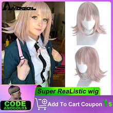 ANOGOL Synthetic NANAMI CHIAKI Cosplay Wig Super Danganronpa  Anime Cosplay Wigs Heat Resistant Hair for Women Halloween Party 2024 - buy cheap