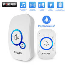 Fuers M557 Doorbell Waterproof Wireless Chime Home Doorbell  Intelligent 32 Songs Smart Doorbell Alarm With Battery 2024 - buy cheap