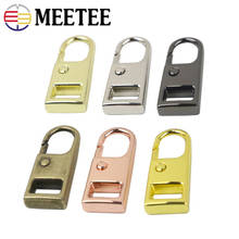 Meetee 10Pcs 11X27mm Metal Spring Zipper Puller Pendant Buckle 3#/5#/8#/10# Zippers Pullers Jacket Repair Zip Slider Accessory 2024 - buy cheap