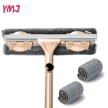 Double-sided Cleaning Tools Window Brush Cleaner Long Handle Glass Wiper Telescopic Rod Silicone Rotating Head Cleaning Cloth 2024 - buy cheap