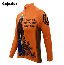 New Orange Cycling Jersey Women Long Sleeve Winter Fleece Windproof & thin Bike Clother Retro Mtb Cycling Clothing Cajastur 2024 - buy cheap