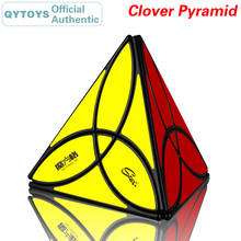 QYTOYS MoFangGe Clover Pyramid Magic Cube Speed Twisty Puzzle Brain Teaser Challenging Intelligence Educational Toys 2024 - buy cheap