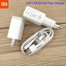 Original Xiaomi USB Charger 18W EU/US Adapter USB 3.0 TYPE C Data Cable For Mi 5 6 8 9 se F1 A2 A3 Lite Redmi Note 7 8 Pro 9 8T 2024 - buy cheap