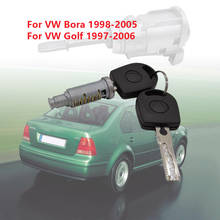 Kit de reparación de cilindro de cerradura de puerta delantera izquierda y derecha para VW Golf 4 /Bora 1U0837167EC, cilindro de cerradura de W904-ST-7T con llave 2024 - compra barato