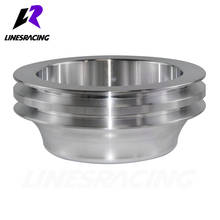 Aluminum Crankshaft Pulley Fit for Small Block Chevy 2 Groove LWP Long Water Pump for  350 Crank 2024 - buy cheap