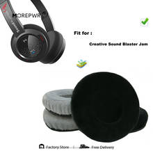 Substituição almofadas de ouvido para criativo som blaster jam fone de ouvido peças almofada couro veludo earmuff capa manga 2024 - compre barato