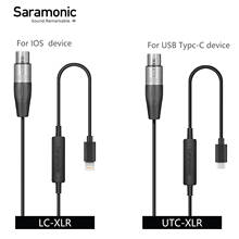 Saramonic UTC-XLR LC-XLR XLR Female Connector to Lightning and USB Type-C Audio Interface for Android iPad USB Windows PC 2024 - buy cheap